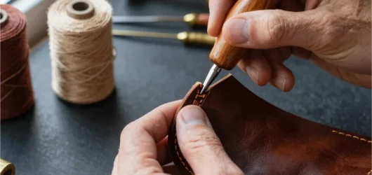 The Quiet Art of the Traditional Hand Saddle Stitch