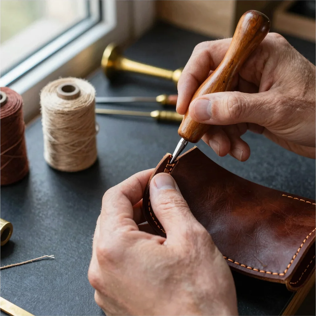 The Quiet Art of the Traditional Hand Saddle Stitch